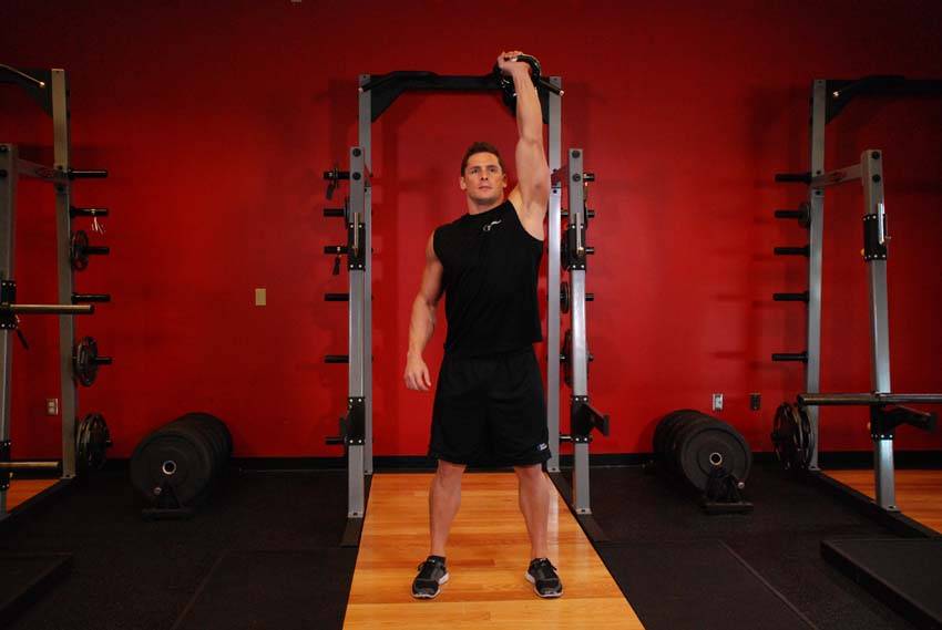 Press Arnold con Kettlebell - Posición 2