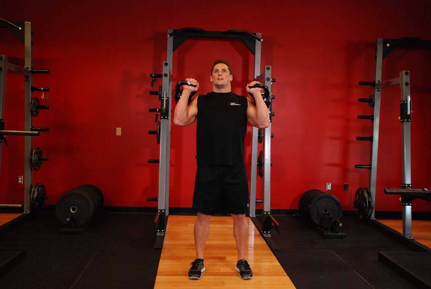 Press de Vaivén con Kettlebell - Posición 1