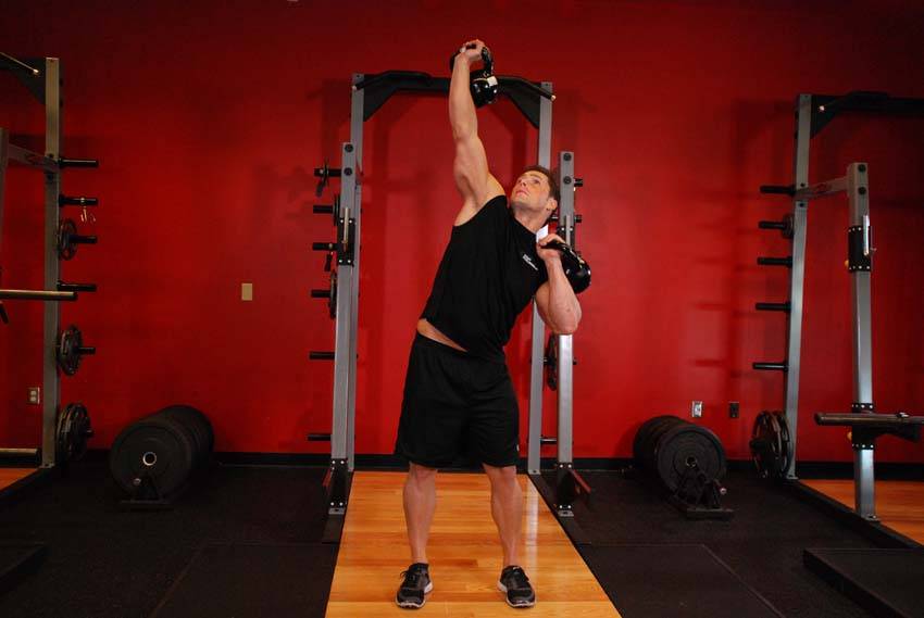 Press de Vaivén con Kettlebell - Posición 2