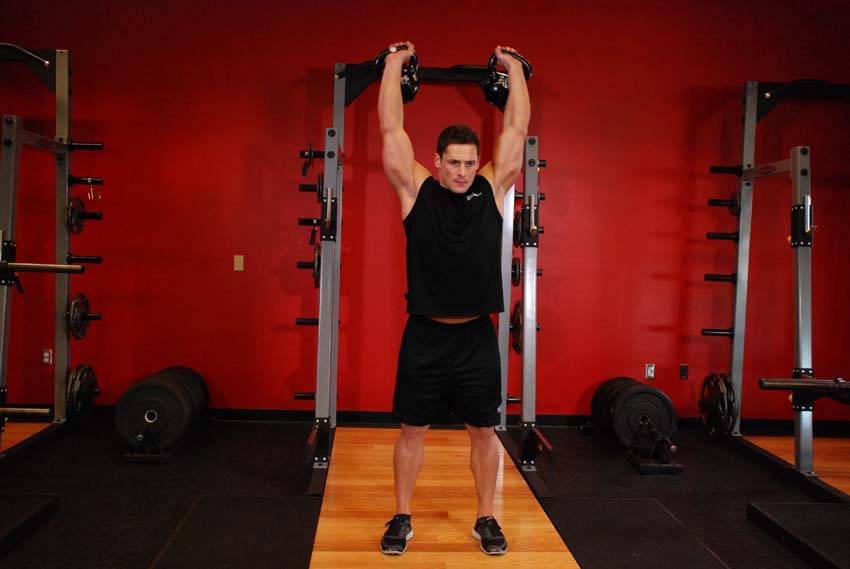 Press Militar con dos Kettlebells - Posición 2